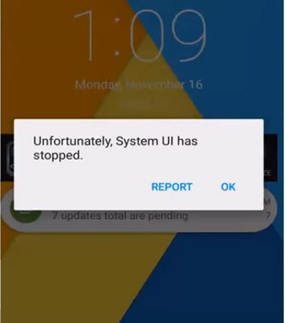android system ui-SystemUI Has stopped