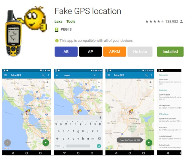 download fake GPS android