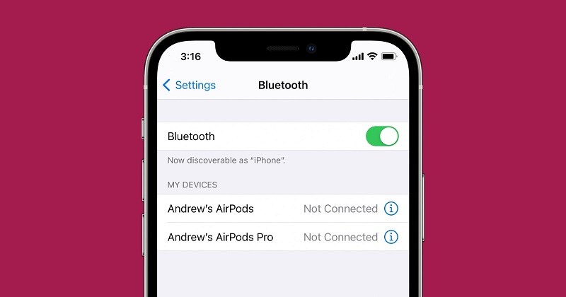 turning bluetooth off in iPhone