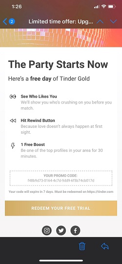 Tinder Gold Free Trial