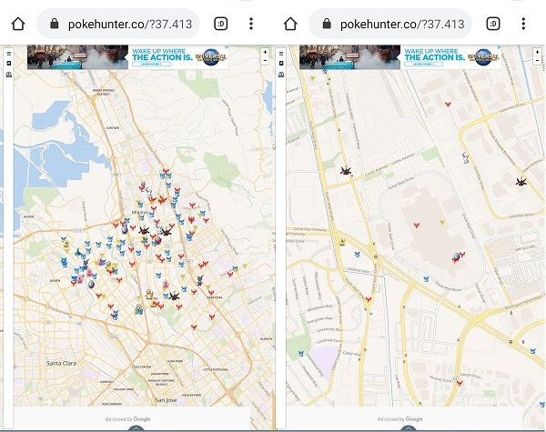 PokeHunter Pokestop Map