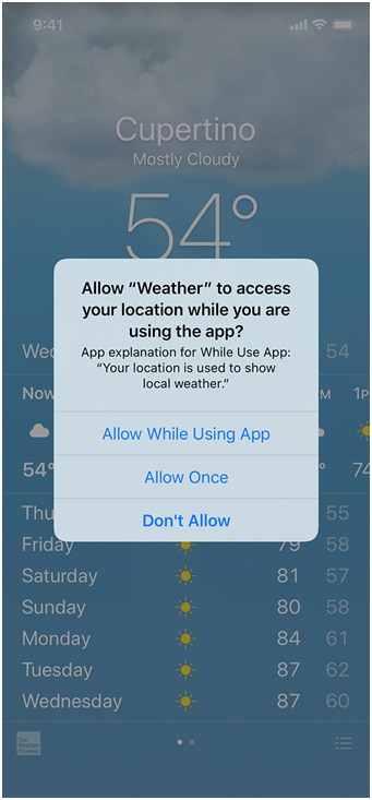 Weather app ios 4