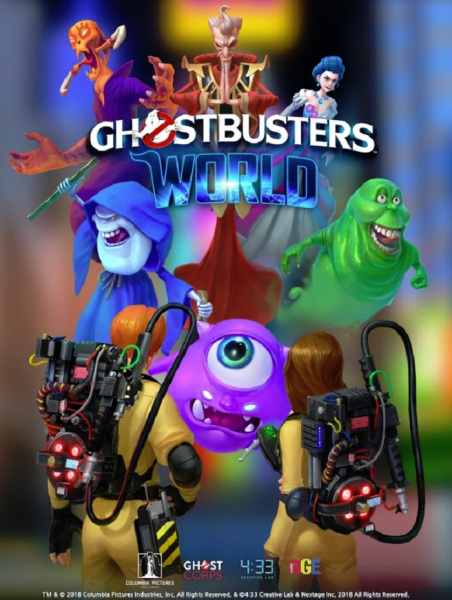 The Ghostbuster World mobile game splash screen