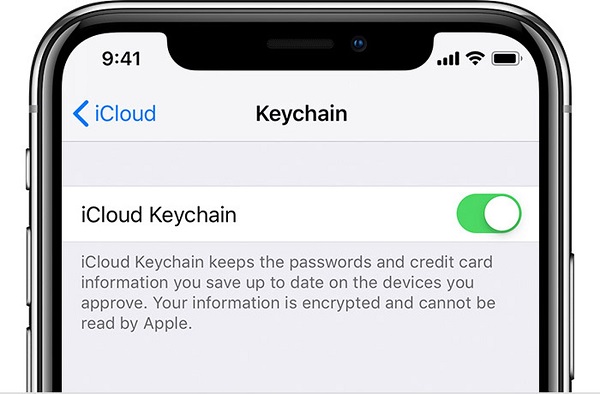 iphone new icloud keychain