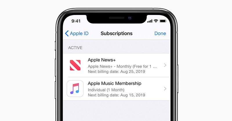 manage iphone subscriptions