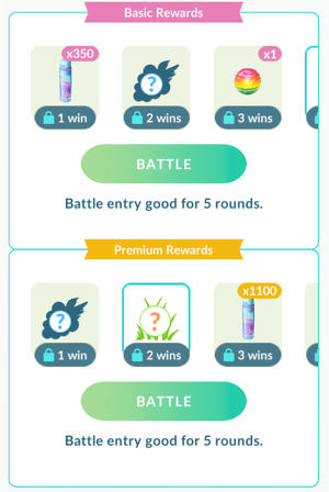pokemon battle rewards for ranks