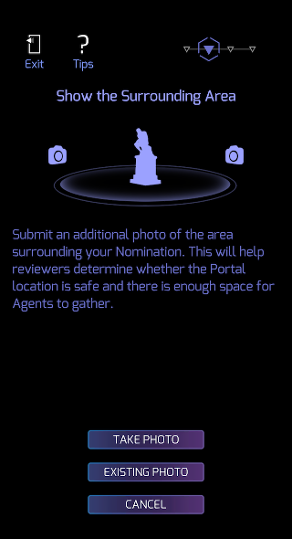 Take an additional photo of the suggested Ingress Portal surroundings