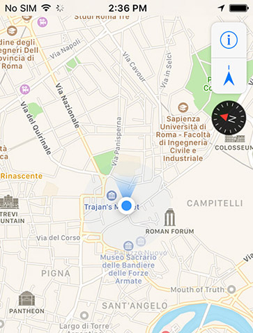 check virtual location in iPhone