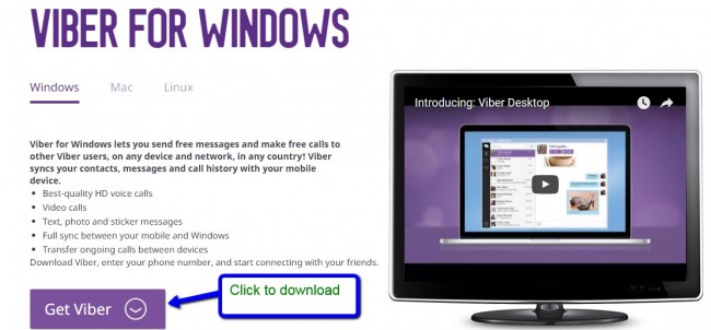 how to free download and install Viber for PC