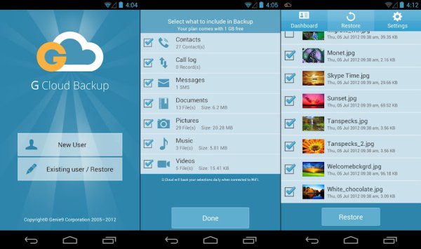 app free backup android