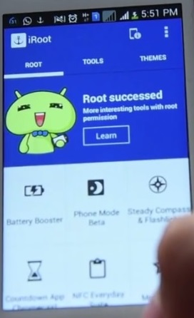 root zte with iroot-the process of is completed