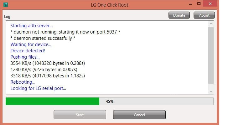 lg one click root - start root