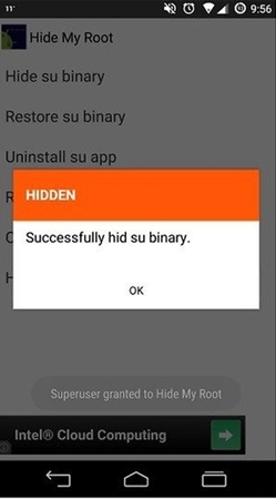 hide root access from apps