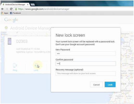 get into locked lg phone - enter new password