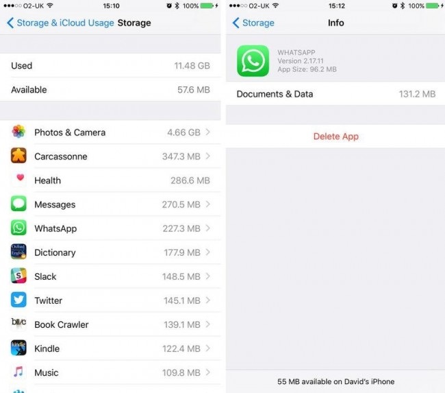 how to clear iphone/ipad cache-documents and data