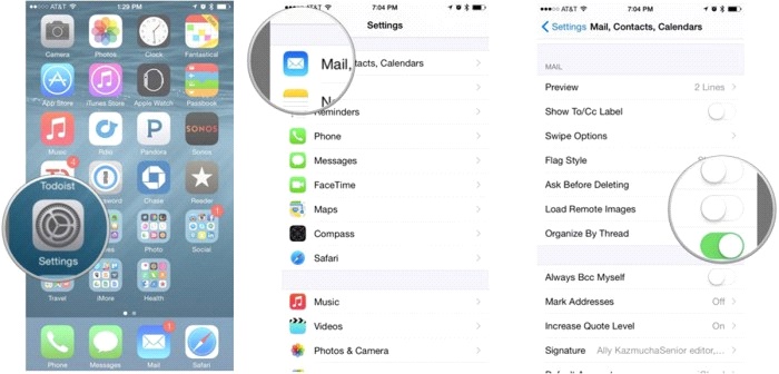 how to free up storage on iphone-check email storage