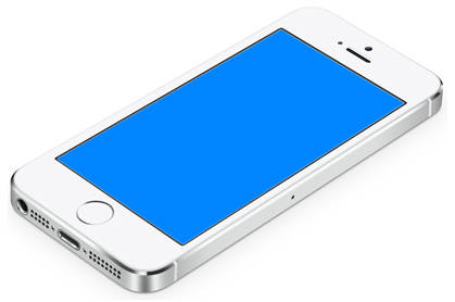 iphone blue screen