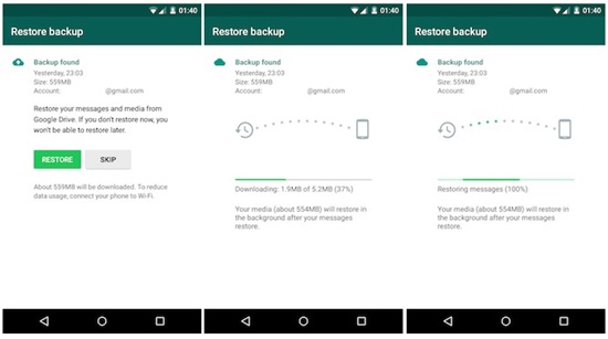 recover from whatsapp auto backup on android