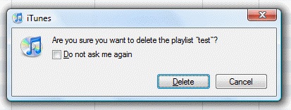 delete itunes playlist