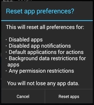 error code 504-reset apps