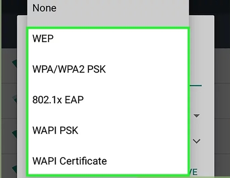 Select “WPA/WPA2-PSK”