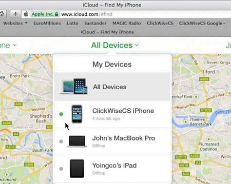 icloud all devices