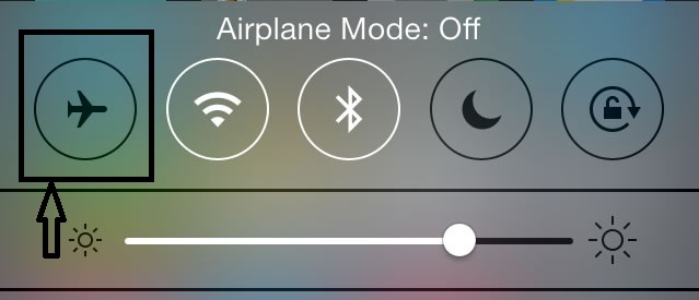 turn off iphone airplane mode