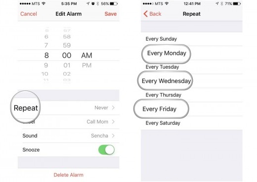 iphone alarm not working-check iphone alarm settings