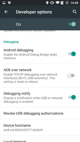 enable usb debugging on oneplus - step 5