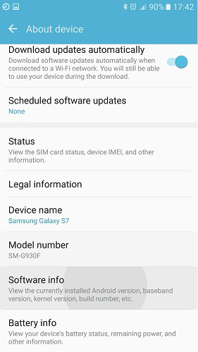 enable usb debugging on s7 s8 - step 2