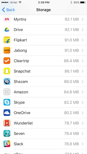 manage iphone storage