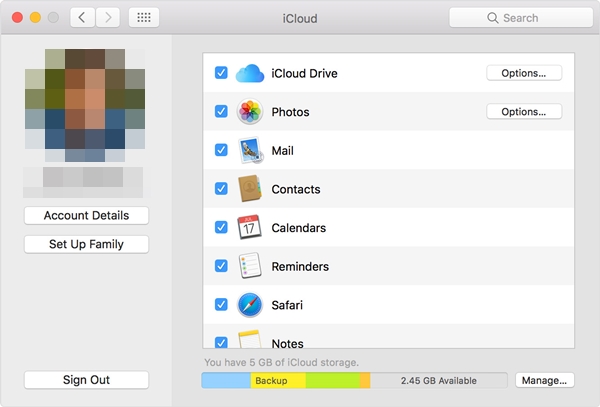 launch icloud drive on mac