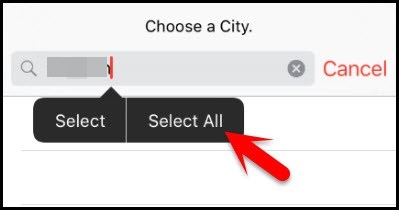 select all text