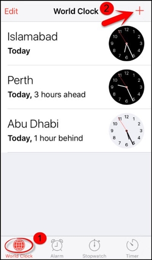 Unlock iPhone Passcode-add another clock