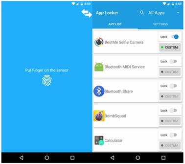 lock apps with fingerprint android-Fingerprint & Pin