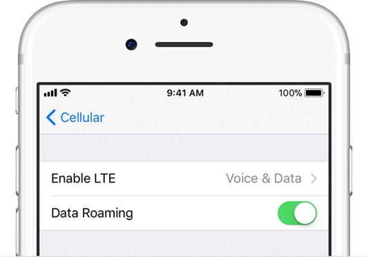 check iphone data coverage