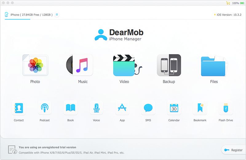 iphone file browser - dearmob iphone manager