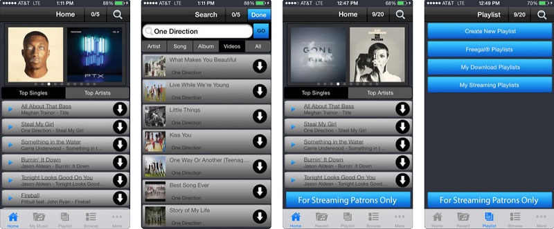 download songs on iphone with freegall music