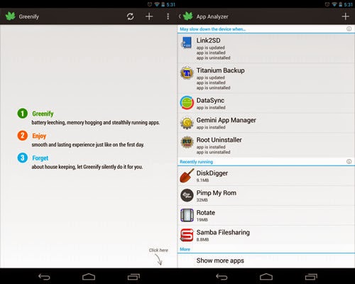 Top Android Root App: Greenify