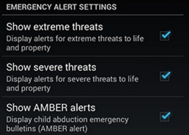 disable some Android Alerts