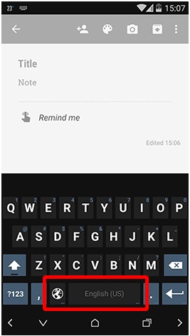 change android keyboard
