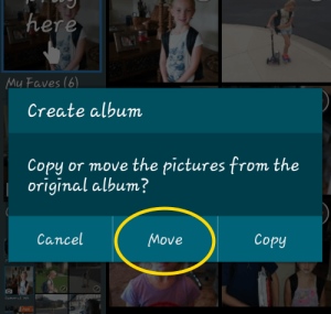 move photos to new albums