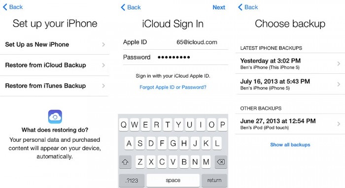 transfer photos from iphone to iphone using icloud