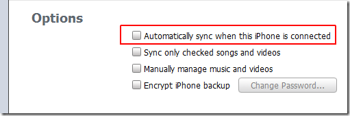 speed up your iTunes - disable auto sync itunes