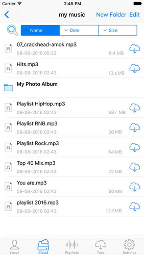download music on iphone from dropbox