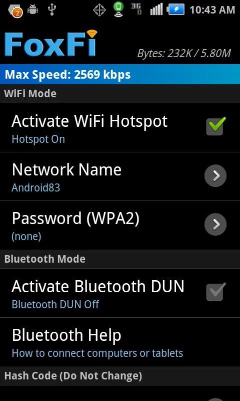 Free Wifi hotspot apps FoxFi