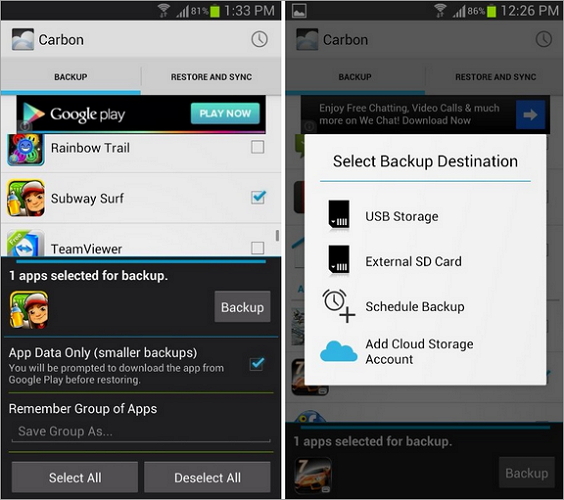 sd card android to backup free