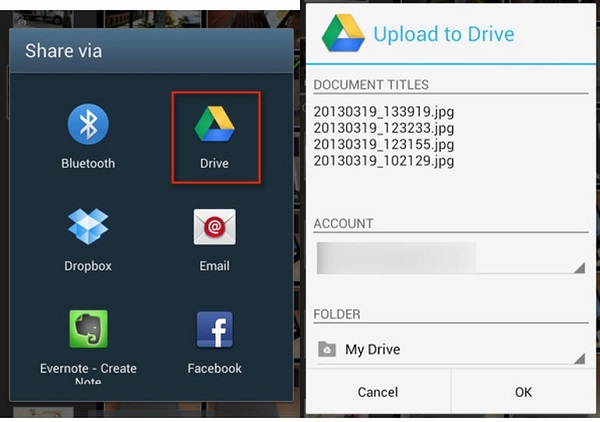 how to transfer photos from android to iphone-use google drive