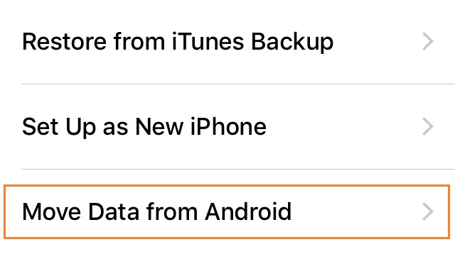 how to transfer photos from android to iphone-move data from android
