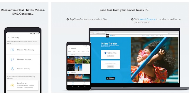 how to transfer photos from android to pc-Recovery Transfer wirelessly and Backup